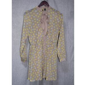 Hello Kitty Forever Polka Dot Long Sleeve Bow Back Dress